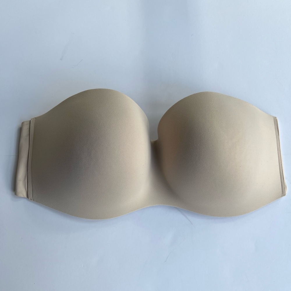 $62 Soma 38C Enbliss Wireless Strapless Bra Super Soft Light Cream - Picture 3 of 5